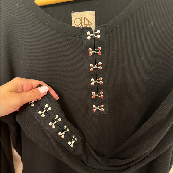 Chaser Black Ribbed Top size XS - Picture 2 of 5
